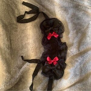 Black and red Lolita headpiece